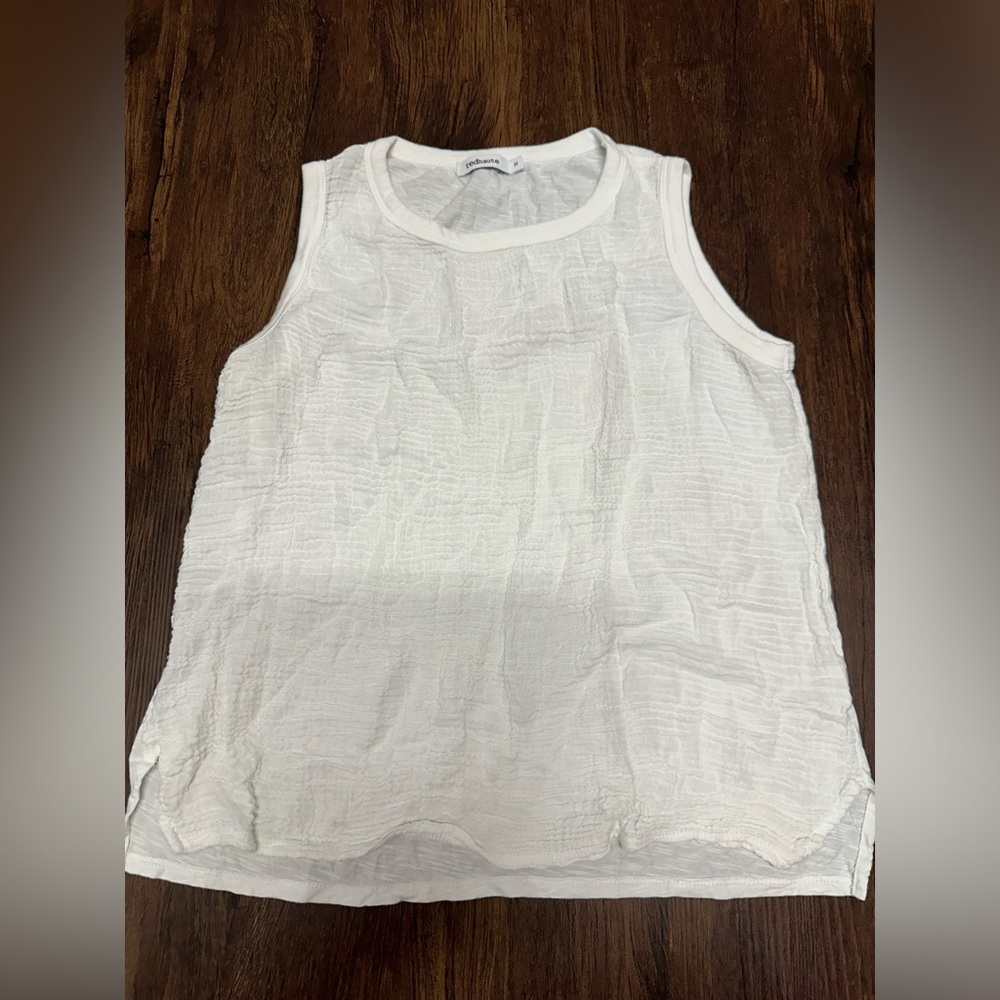 Redhaute Gauze knit crew tank size M